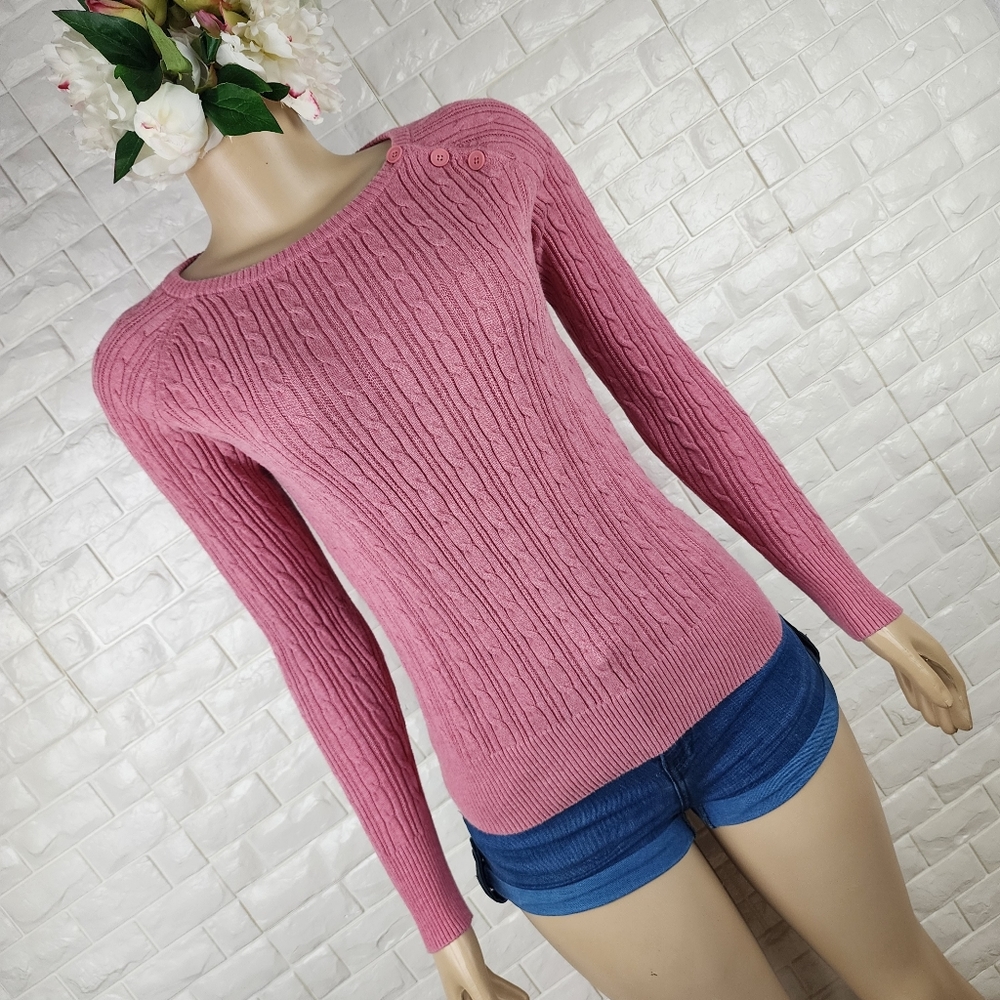 sonoma small pink knit sweater - Picture 3 of 5